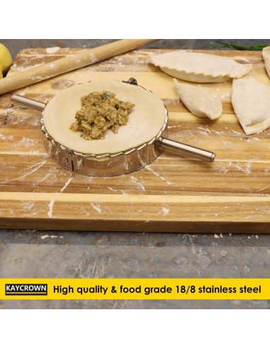 KAYCROWN Prensa de Empanadas de Acero Inoxidable 4 Tamaños