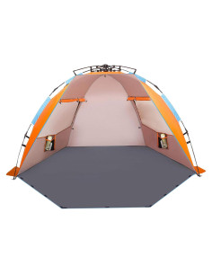 Carpa de Playa Oileus XL para 4 Personas - Instantánea Naranja