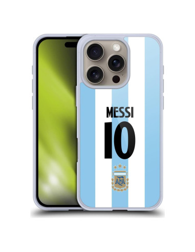 Funda de Gel Suave Head Case para iPhone 16 Pro - Argentina Messi
