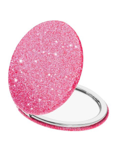 Espejo Compacto Plegable Mpowtech Rosa 2x/1x Magnificación