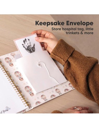 Libro de Memorias del Bebé KeaBabies - 90 Páginas Tapa Dura