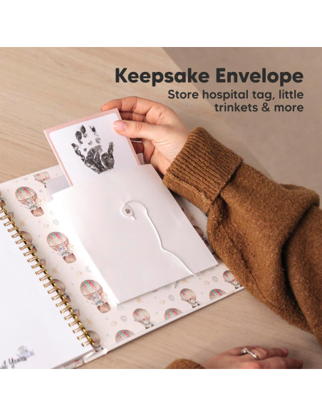 Libro de Memorias del Bebé KeaBabies - 90 Páginas Tapa Dura