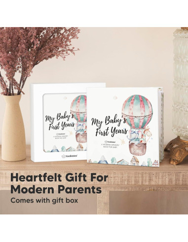 Libro de Memorias del Bebé KeaBabies - 90 Páginas Tapa Dura