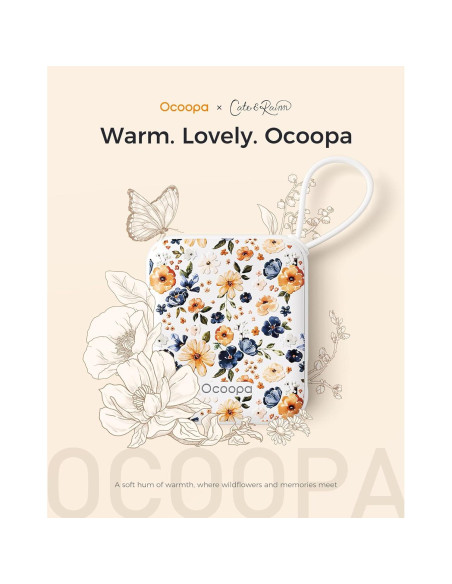 Calentador de Manos Recargable OCOOPA UT5 Nano 50g Floral