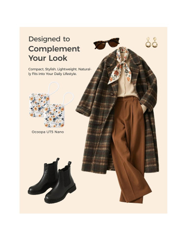 Calentador de Manos Recargable OCOOPA UT5 Nano 50g Floral