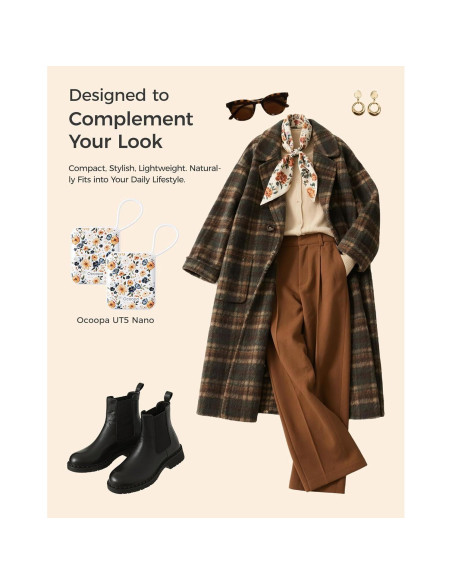 Calentador de Manos Recargable OCOOPA UT5 Nano 50g Floral