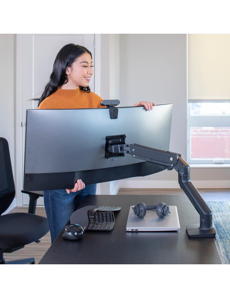 Soporte de Monitor Ergotron 45-475-224 Negro Mate 49"