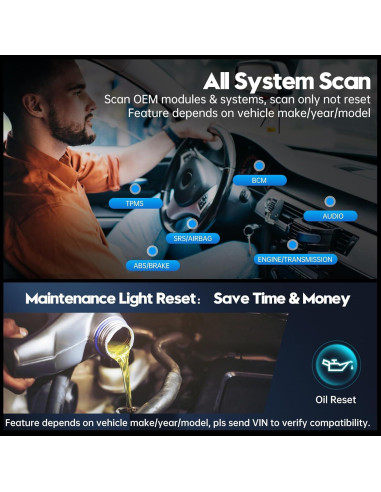 Escáner OBD2 Inalámbrico XTOOL Advancer AD20 Pro - Diagnóstico Completo