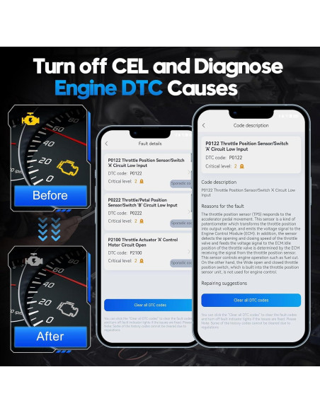 Escáner OBD2 Inalámbrico XTOOL Advancer AD20 Pro - Diagnóstico Completo