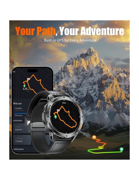 Reloj Inteligente FOXBOX DM4-A GPS Militar 1.43" AMOLED Negro