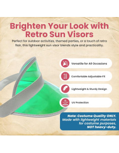 Visera de Plástico Colorido Nicky Bigs Novelties para Mujeres 2