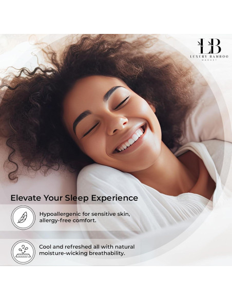 Juego de Sábanas Queen Mercado de Bambú de Lujo 100% Viscosa Juego de Sábanas Queen Mercado de Bambú de Lujo 100% Viscosa