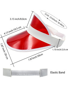 Visera Transparente de Sol Yuanhe 5PCS UV para Playa 2