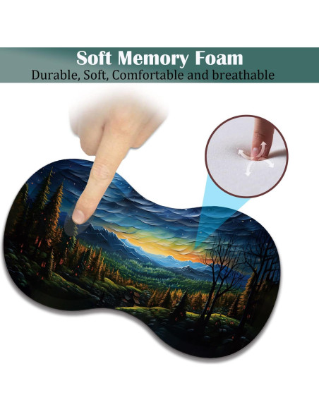 Juego de Alfombrillas de Ratón VSOJSOJKE - Grande, Ergonomía y Antideslizante Juego de Alfombrillas de Ratón VSOJSOJKE - Grande, Ergonomía y Antideslizante