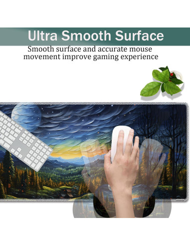 Juego de Alfombrillas de Ratón VSOJSOJKE - Grande, Ergonomía y Antideslizante