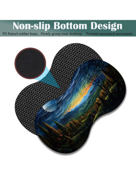Juego de Alfombrillas de Ratón VSOJSOJKE - Grande, Ergonomía y Antideslizante Juego de Alfombrillas de Ratón VSOJSOJKE - Grande, Ergonomía y Antideslizante