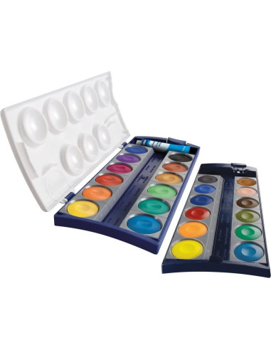 Juego de Pintura Acuarela Opaca Pelikan 24 Colores + Blanco