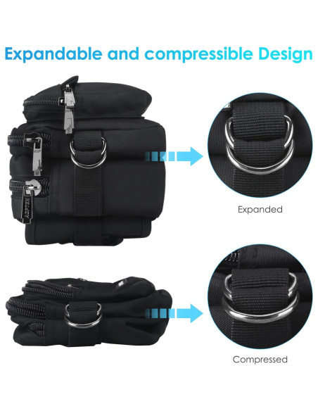 Riñonera AGPTEK Unisex Impermeable con Bloqueo RFID 22.86x13.97cm