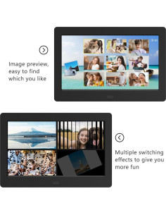 Marco de Fotos Digital 7" Atatat con Control Remoto 1080P 2