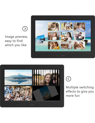 Marco de Fotos Digital 7" Atatat con Control Remoto 1080P