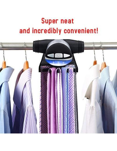 Organizador de Corbatas Motorizado Primode con LED 72 Corbatas