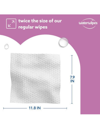 Toallitas Húmedas WaterWipes+ para Cuerpo e Íntimas, 180 Unidades