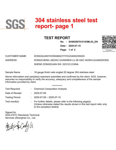 Clavos de Acabado Angulados 16GA SimCos 1800 pcs Acero Inoxidable