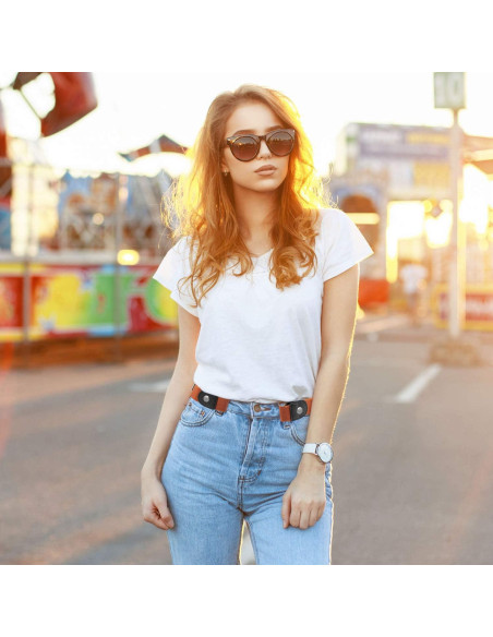 Cinturón Elástico Sin Hebilla Syhood 4 Piezas Unisex