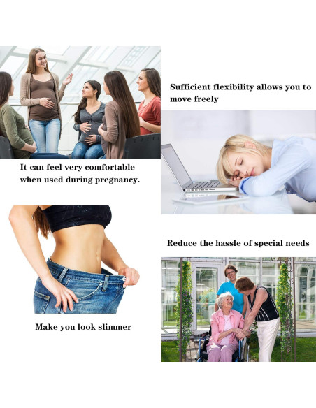 Cinturón Elástico Sin Hebilla Syhood 4 Piezas Unisex