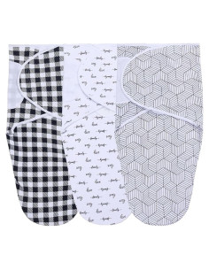 Envoltura de Swaddle Ajustable Sleepyturtle - Paquete de 3 Bebés