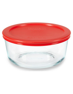 Contenedor de Almacenamiento de Alimentos Pyrex 4 Tazas Vidrio