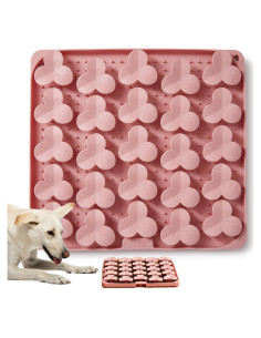 Alfombrilla de Alimentación Lenta para Perros Puzzle Feeder Rosa