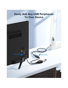 Adaptador Micro USB OTG con Alimentación ANDTOBO - Paquete de 2 2