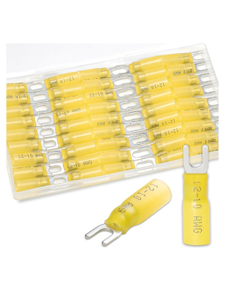 80 Conectores de Horquilla ZONBANG 12-10AWG Impermeables 80 Conectores de Horquilla ZONBANG 12-10AWG Impermeables