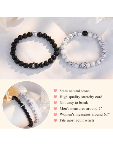 Anillos y Pulseras de Pareja UNGENT para Novio y Novia