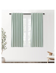 Cortinas de Baño Opacas SHINELAND Aqua 86x114 cm (Paquete de 2)