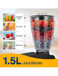 Mezclador de Pie VIVOHOME 6QT 650W 6 Velocidades Negro 2