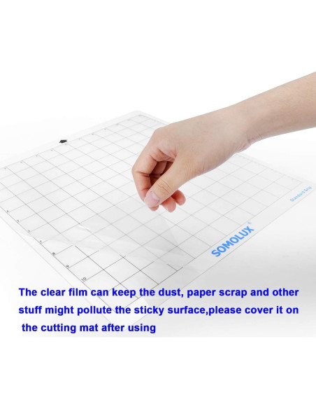 Alfombrilla de Corte SOMOLUX 30.48x30.48 cm Transparente - Paquete de 3