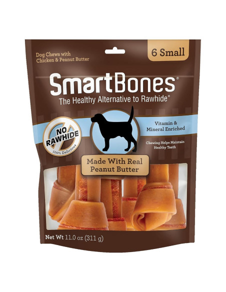 SmartBones Masticables para Perros Pequeños 380g Sin Cuero Crudo