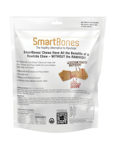 SmartBones Masticables para Perros Pequeños 380g Sin Cuero Crudo