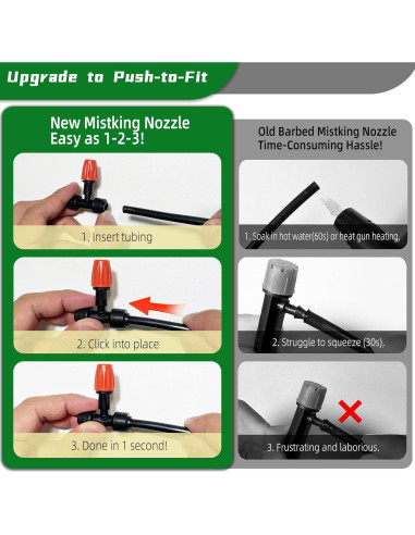 20 Emisores de Riego por Goteo Spalolen Ajustables 1/4"