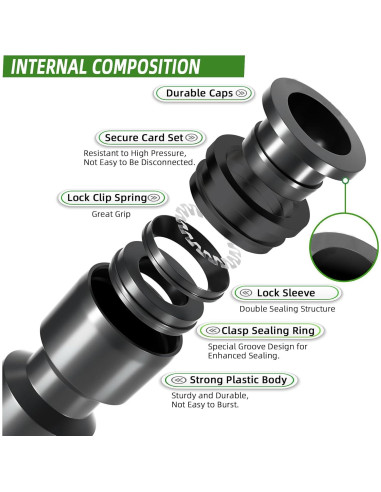 20 Emisores de Riego por Goteo Spalolen Ajustables 1/4"