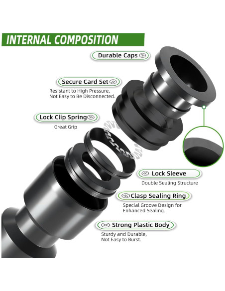 20 Emisores de Riego por Goteo Spalolen Ajustables 1/4"