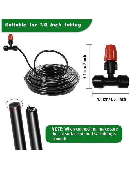 20 Emisores de Riego por Goteo Spalolen Ajustables 1/4"