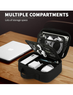 Organizador Electrónico de Viaje ZOMFELT Doble Capa Negro 2