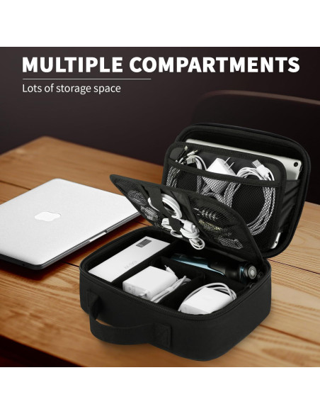 Organizador Electrónico de Viaje ZOMFELT Doble Capa Negro