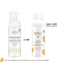 Jabón Espumoso para Bebés Babo Botanicals Sin Fragancia 325g 2
