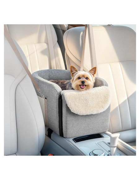 Asiento de Coche para Perros VavoPaw Consola Pickup Gris 48x38cm Asiento de Coche para Perros VavoPaw Consola Pickup Gris 48x38cm