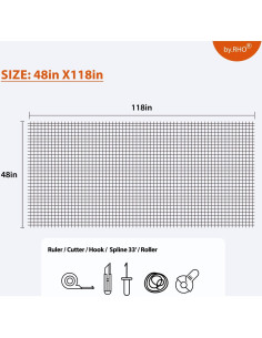 Kit de Reparación de Pantallas de Ventana by.RHO 121.92x299.72cm 2
