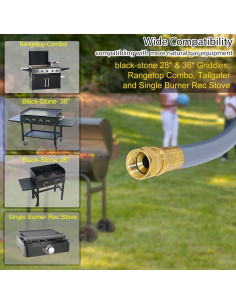 Kit de Conversión Propano a Gas Natural HOSILE 3/8" para Blackstone 2